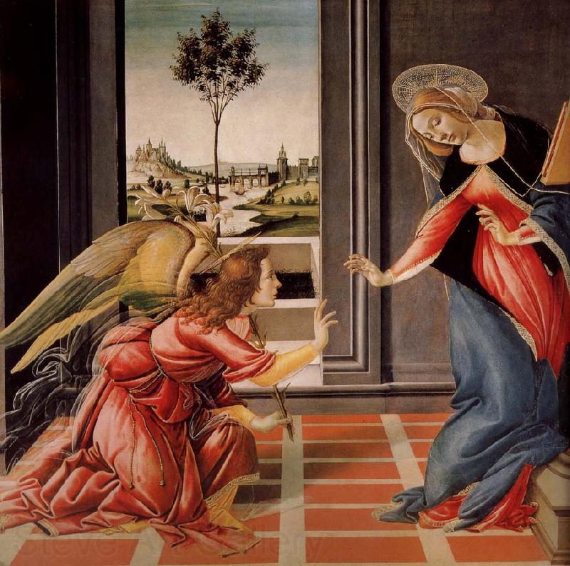 Sandro Botticelli Annunciation Norge oil painting art